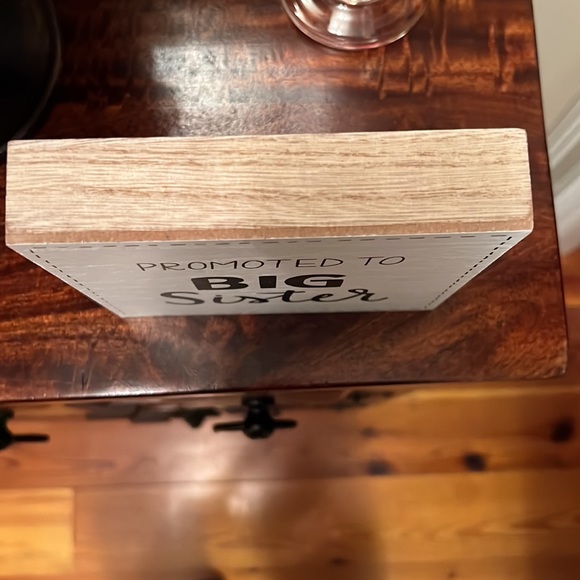 Wooden Block Home Decor - Promoted to Big Sister - Picture 2 of 6